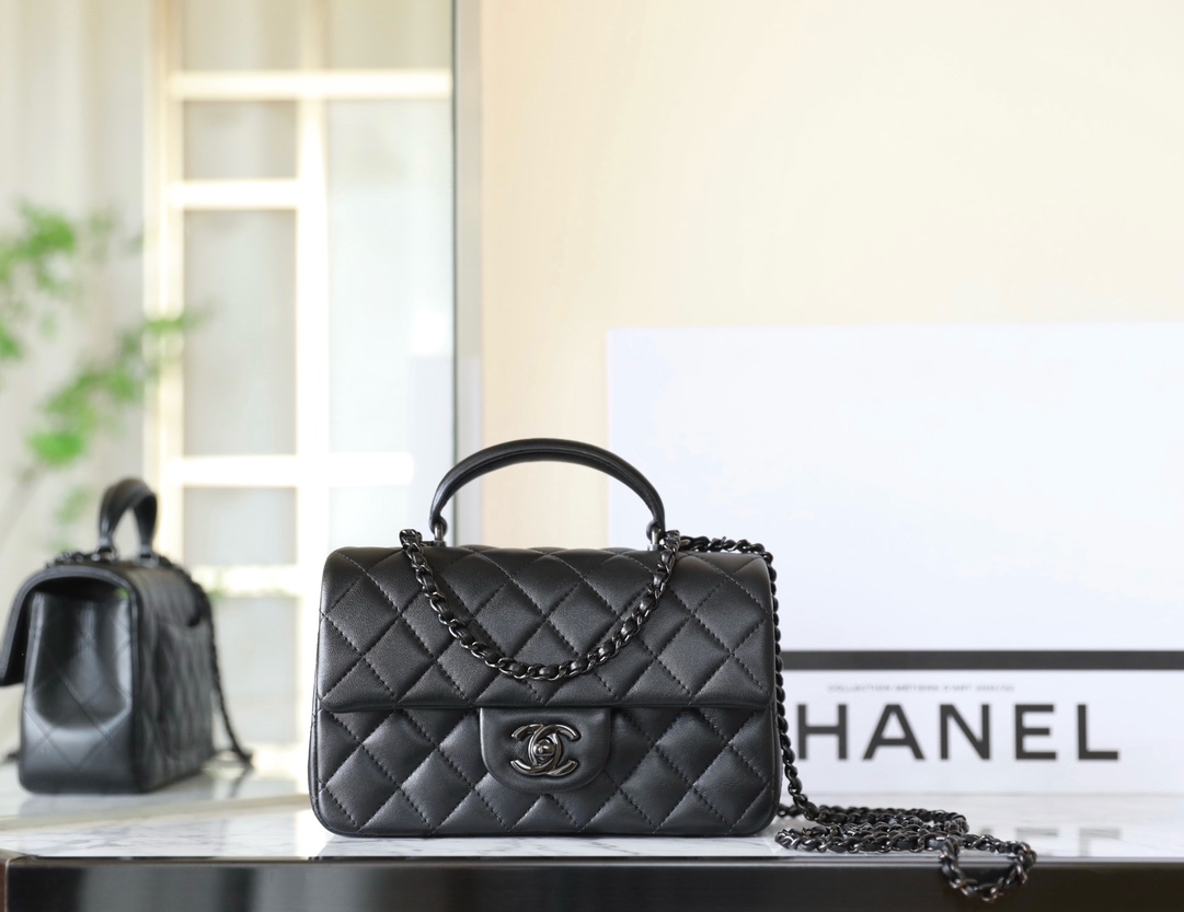 Chanel Bags Handbags Black All Steel Lambskin Sheepskin