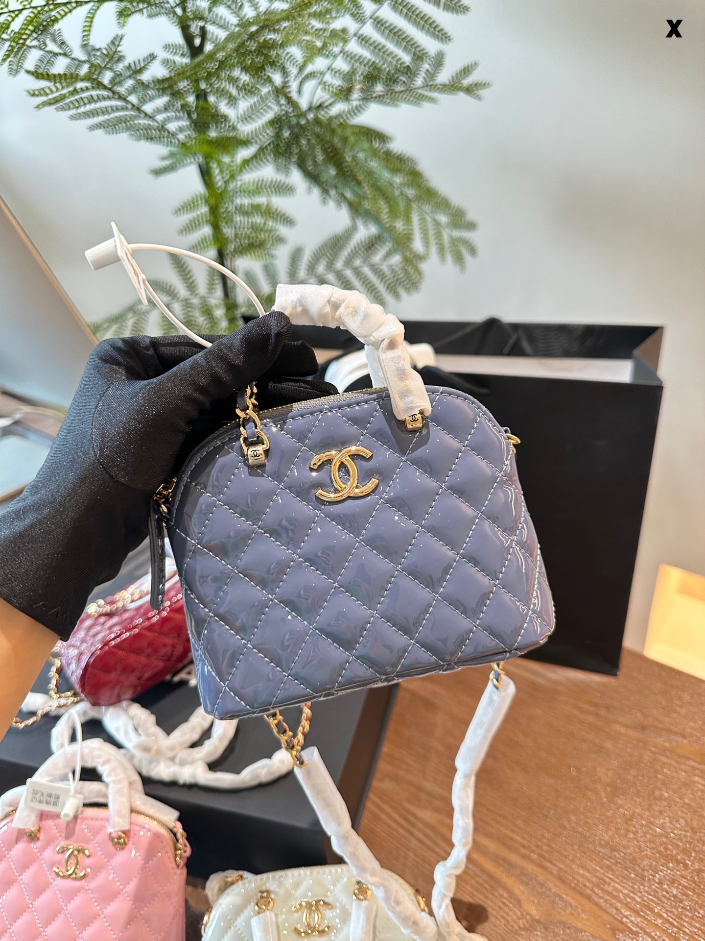 Chanel Sacs À Main Cuir verni Mini