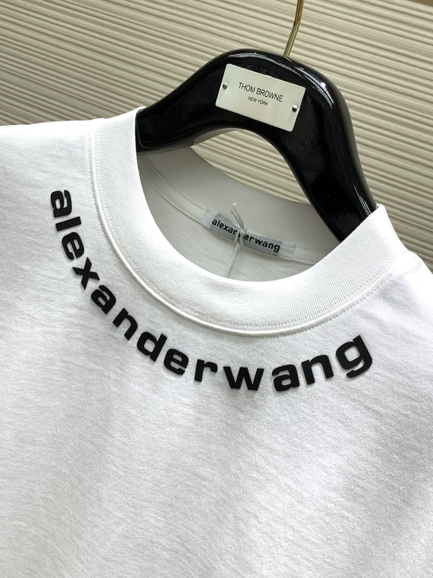 AlexanderWang亚历山大王2024夏季新品时尚休闲圆领短袖T恤专柜同步有售顶级印花工艺字母lo