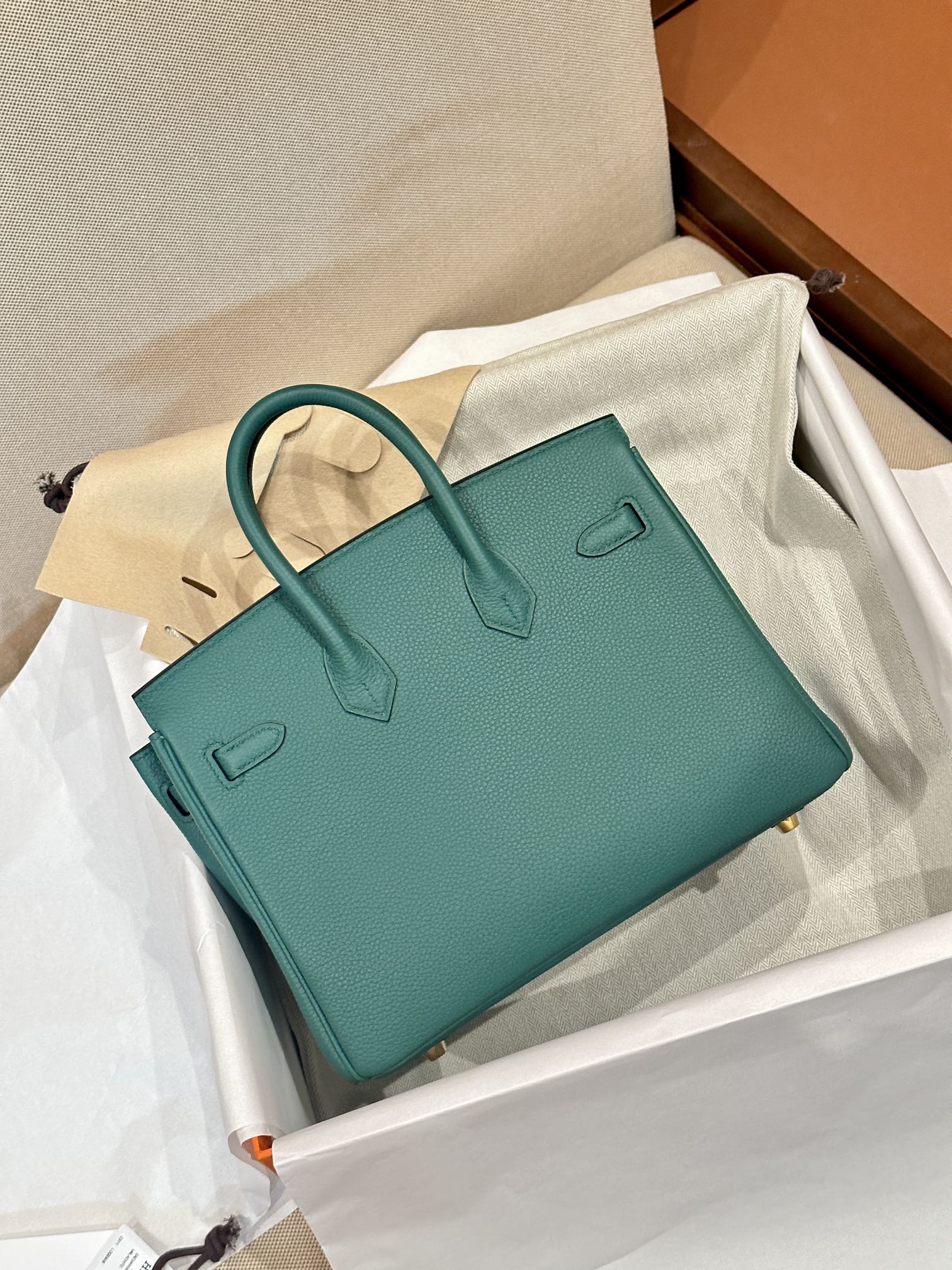 Hermes Birkin 25 Green Togo 25 handbag everyday