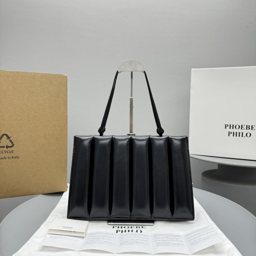 Phoebe Philo Drive Bag Black Leather Tote, 34cm x 22cm - Stylish Handbag 1 Phoebe Philo Drive Bag Black Leather Tote, 34cm x 22cm - Stylish Handbag