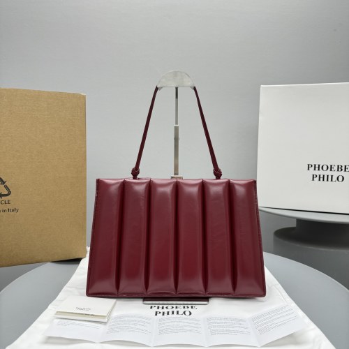 Phoebe Philo Drive Bag in Red Leather, Stylish Handbag, Model 9418 1 Phoebe Philo Drive Bag in Red Leather, Stylish Handbag, Model 9418