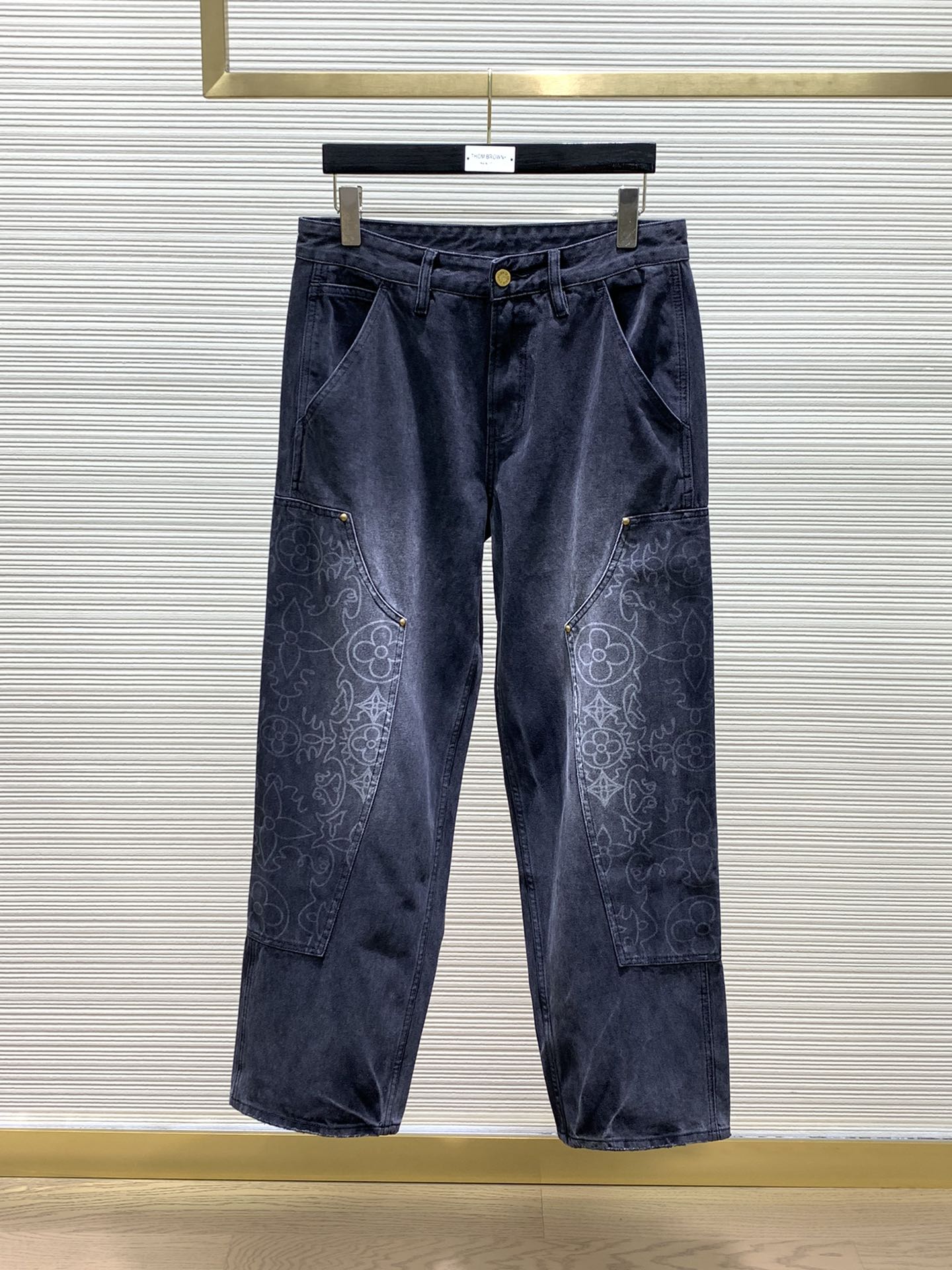 Louis Vuitton Clothing Jeans Printing Spring Collection Casual