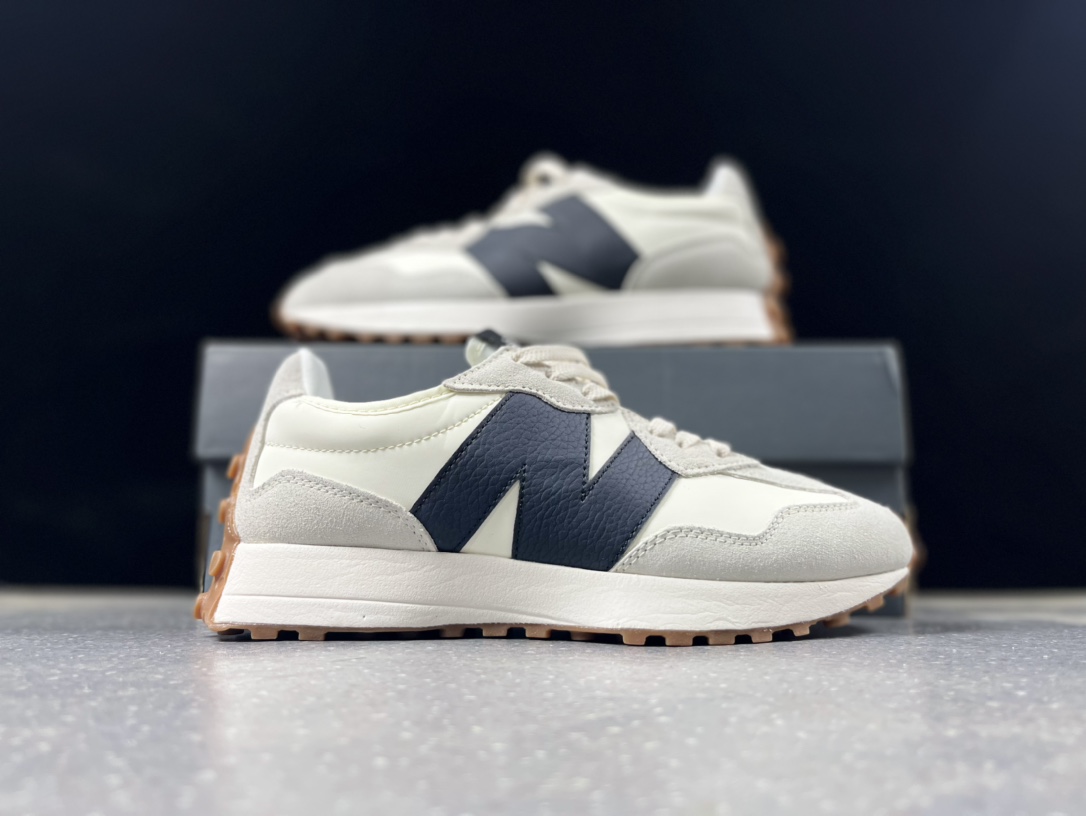 New Balance Sapatos Tênis Splicing Chamas Nylon PU Borracha Vintage Casual