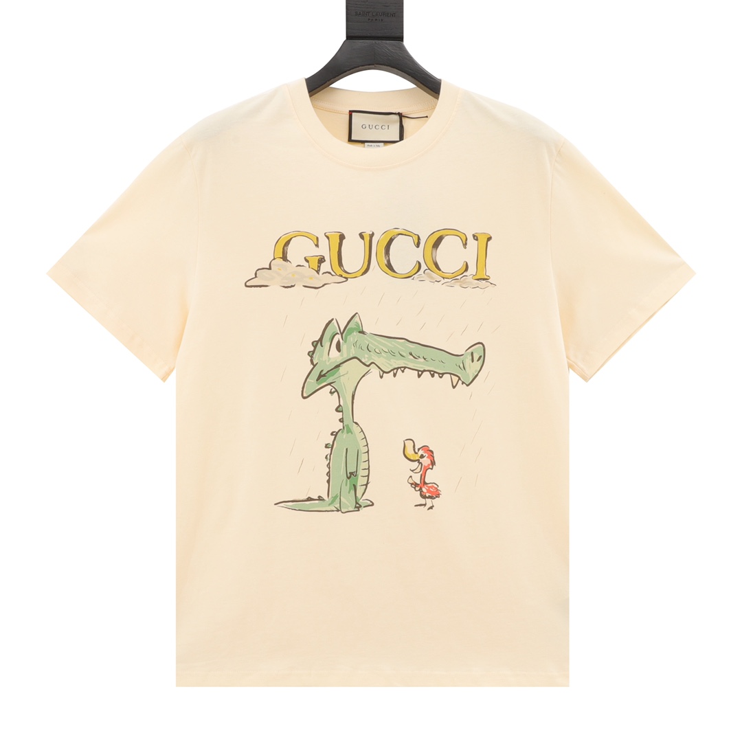 Gucci Odzież T-Shirt Replig tanie
 Unisex Bawełna Krótki rękaw