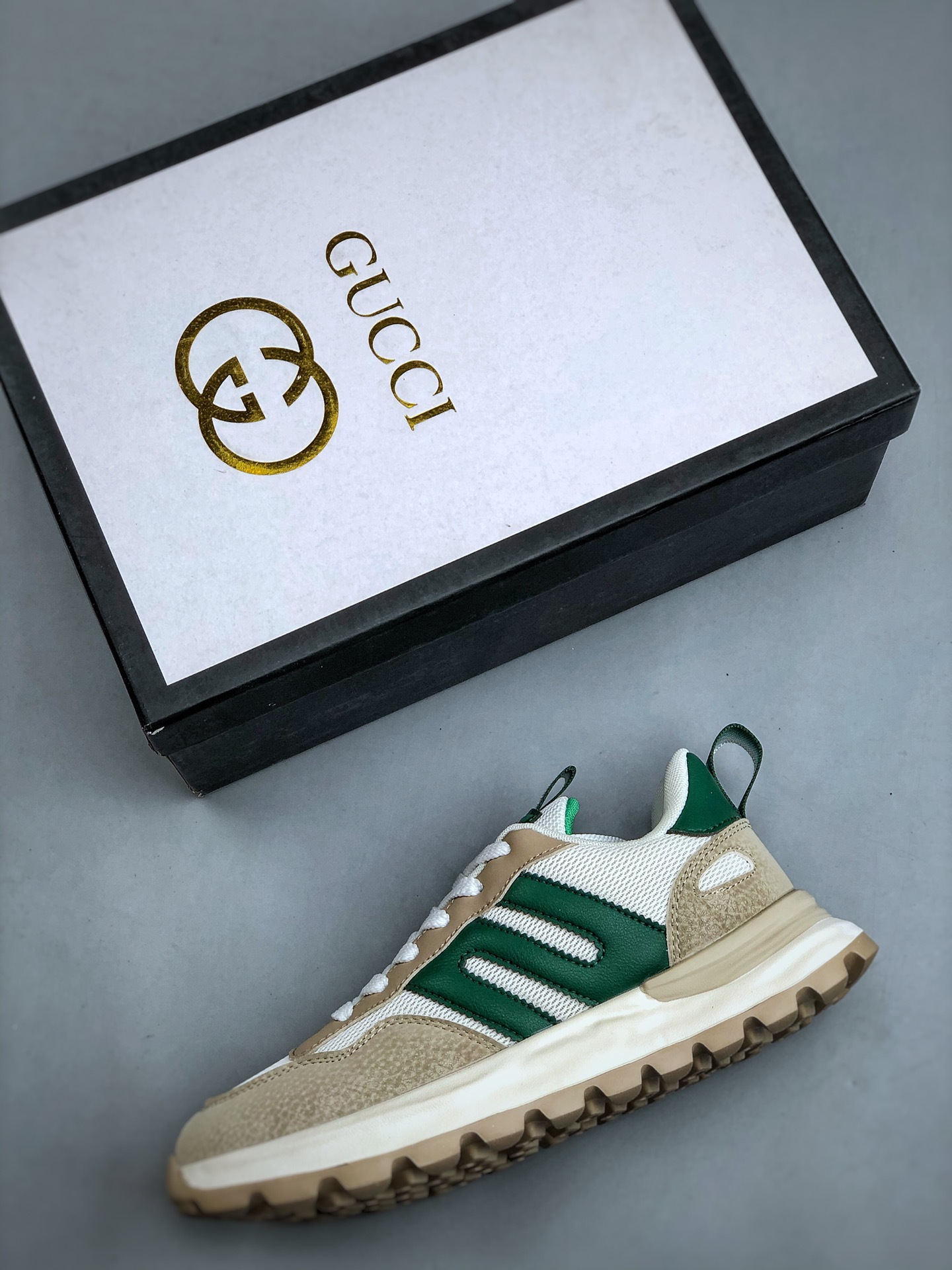 Gucci 轻奢单品 广东品质原厂 高奢古驰Gucci Screener GG High-Top Sneaker休闲潮鞋系列