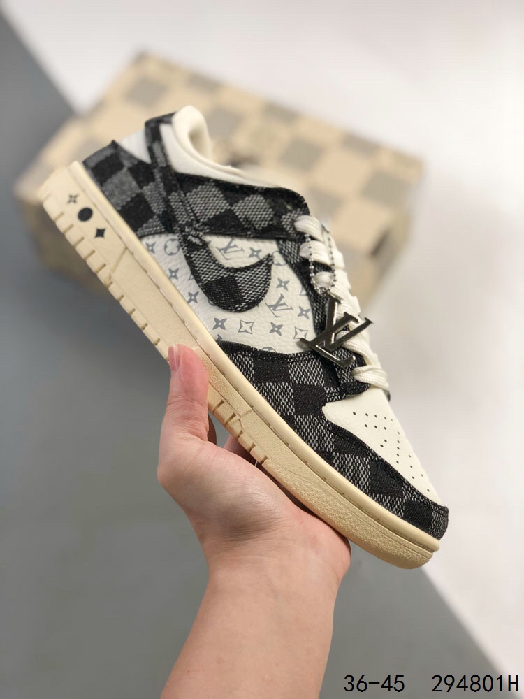 ️ 公司级真标带半码！NikeNike SB Dunk Low LV联名 复古低帮休闲运动滑板板鞋。采用脚感柔软舒适ZoomAir气垫，有效吸收滑板等极限运动在落地时带来的冲击力，为街头运动者们1