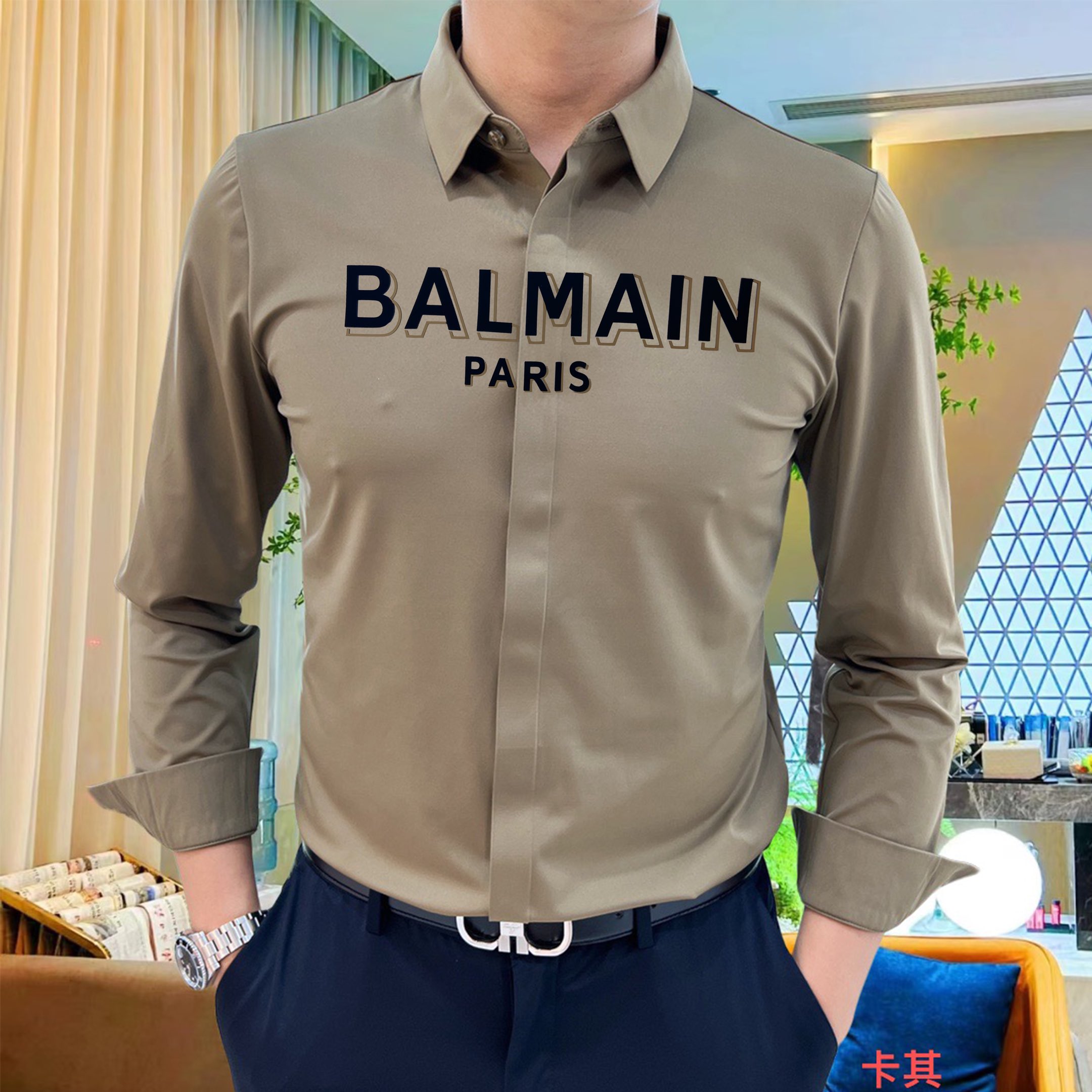 NO:646294,Seamless nylon long-sleeved shirt, simple European light luxury style A8067#M-4XL,,shirts,alexander wang19860909无痕锦氨长袖衬衫 简欧轻奢风 A8067#M-4XL,,shirts,alexander wang,Men's clothing