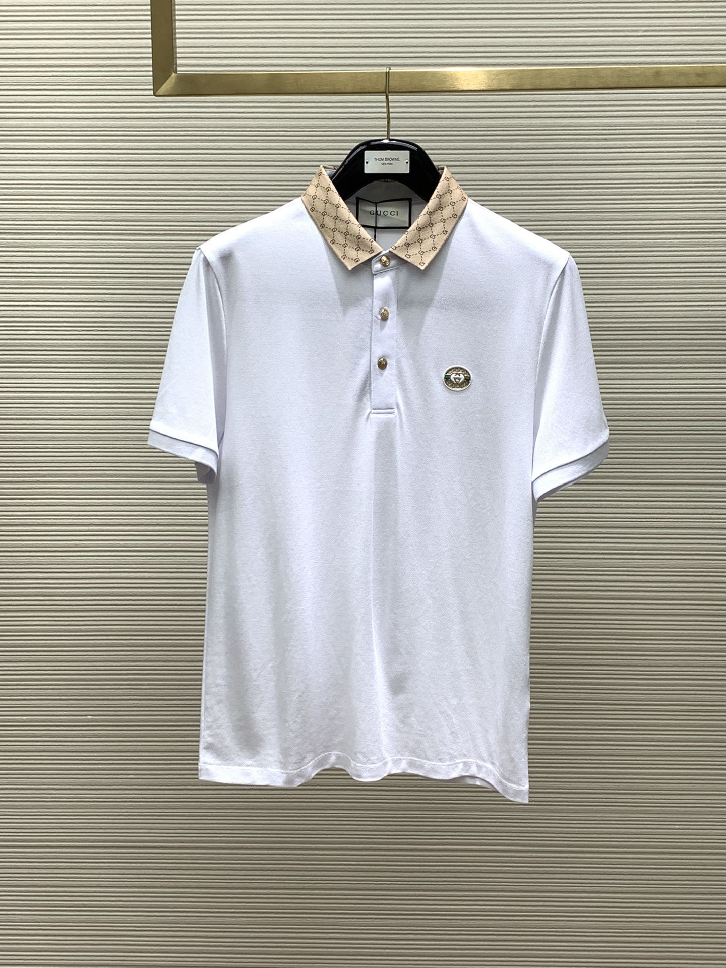 Fornitore in Cina
 Gucci Abbigliamento Polo T-Shirt Cotone Collezione estiva Maniche corte