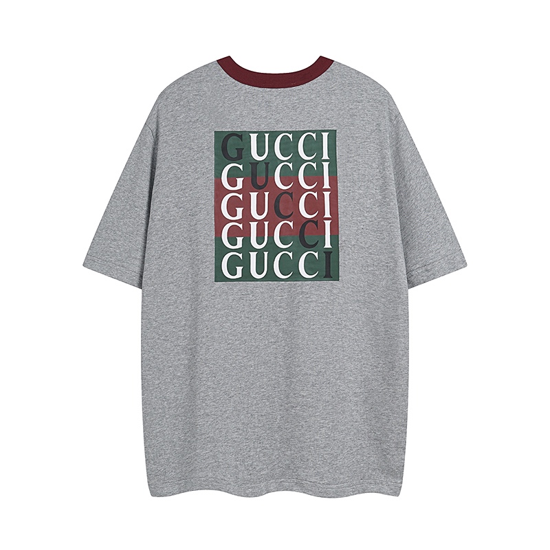 Gucci 古驰 前后字母logo印花圆领短袖