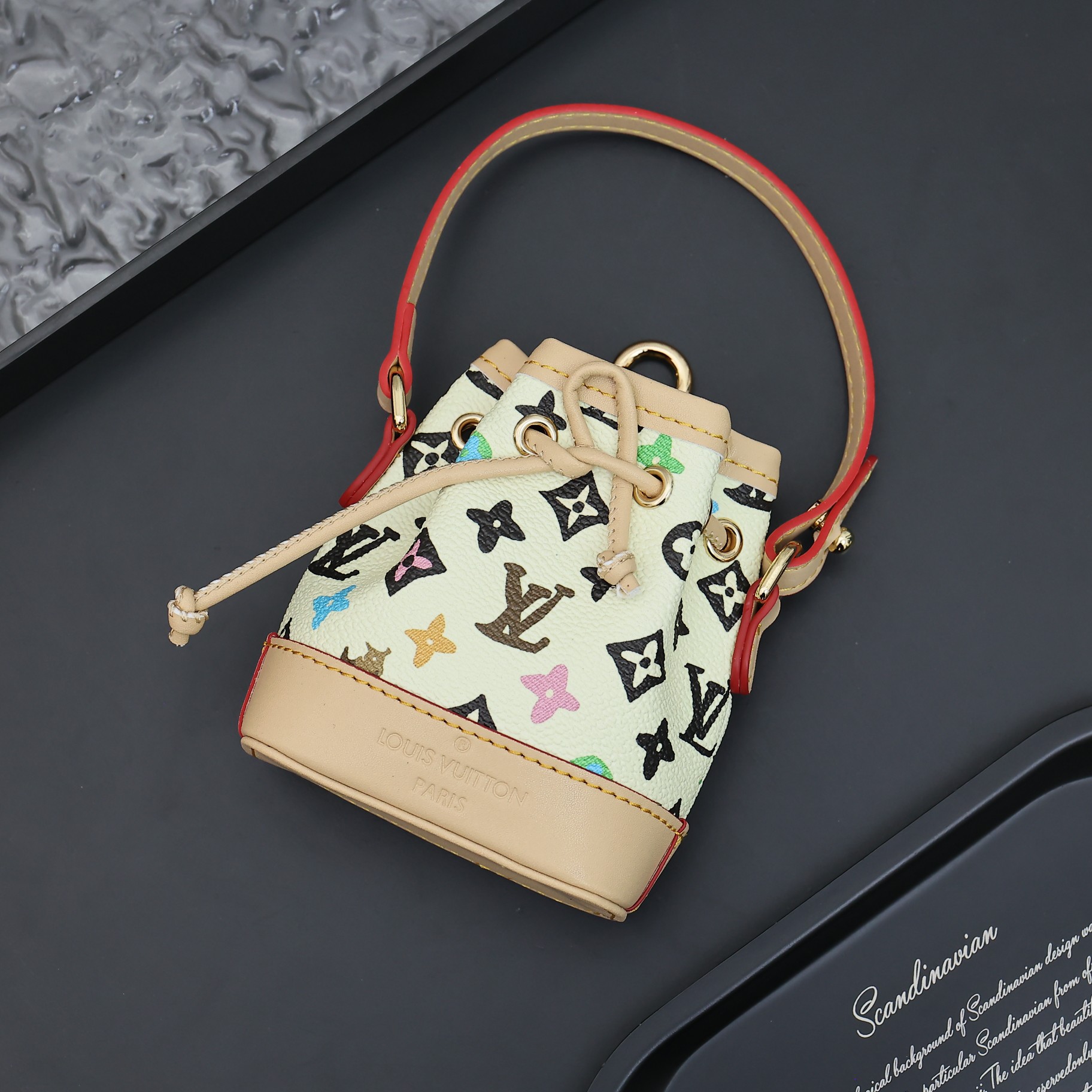 Louis Vuitton Bolsos de cubo Monogram Canvas Lona Pu Mini M00818