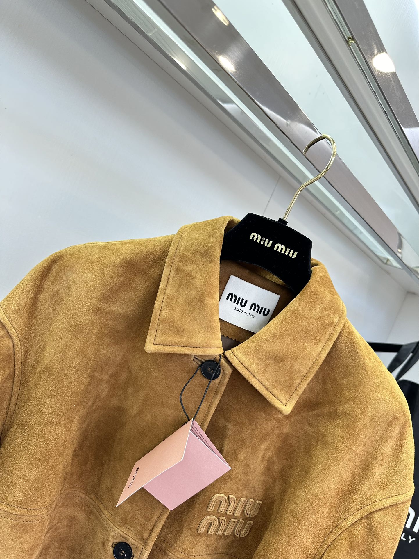 Miu Miu Suede Belted Jacket - Warm Brown, Stylish & Luxurious Outerwear 5 i1722474410 5952 3