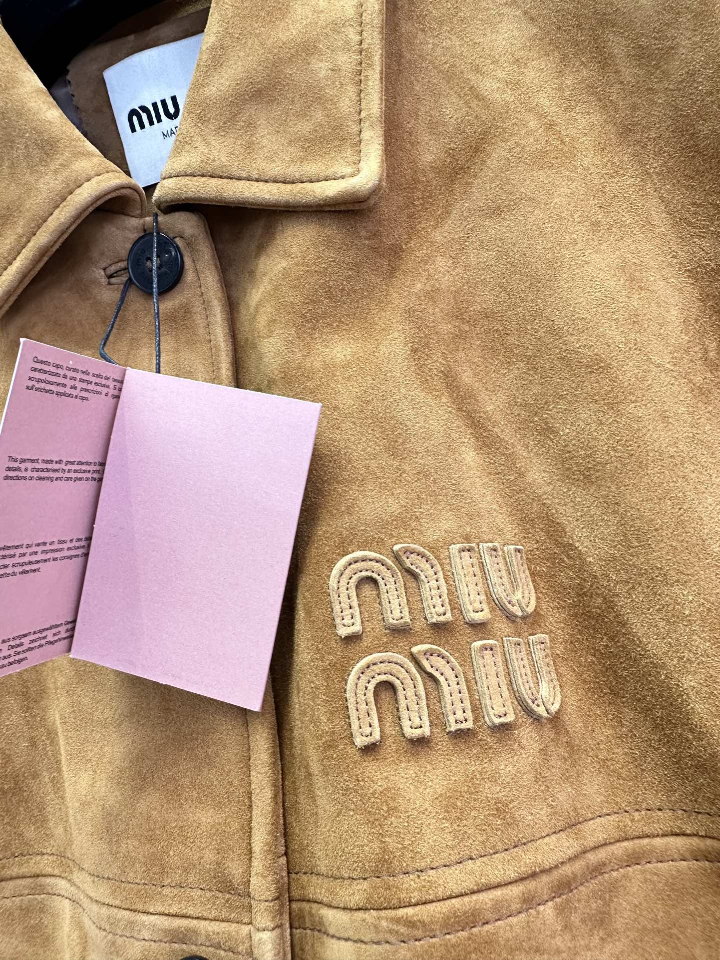 Miu Miu Suede Belted Jacket - Warm Brown, Stylish & Luxurious Outerwear 9 i1722474410 7061 7