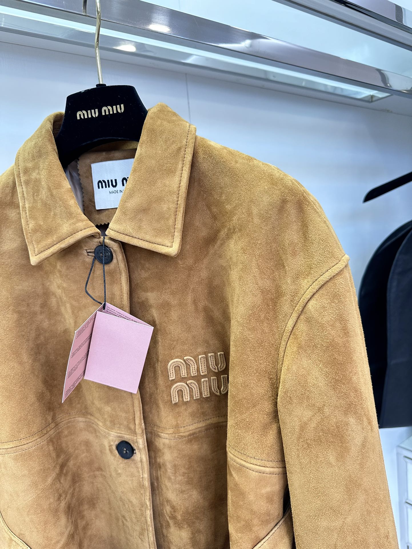 Miu Miu Suede Belted Jacket - Warm Brown, Stylish & Luxurious Outerwear 8 i1722474410 9780 6