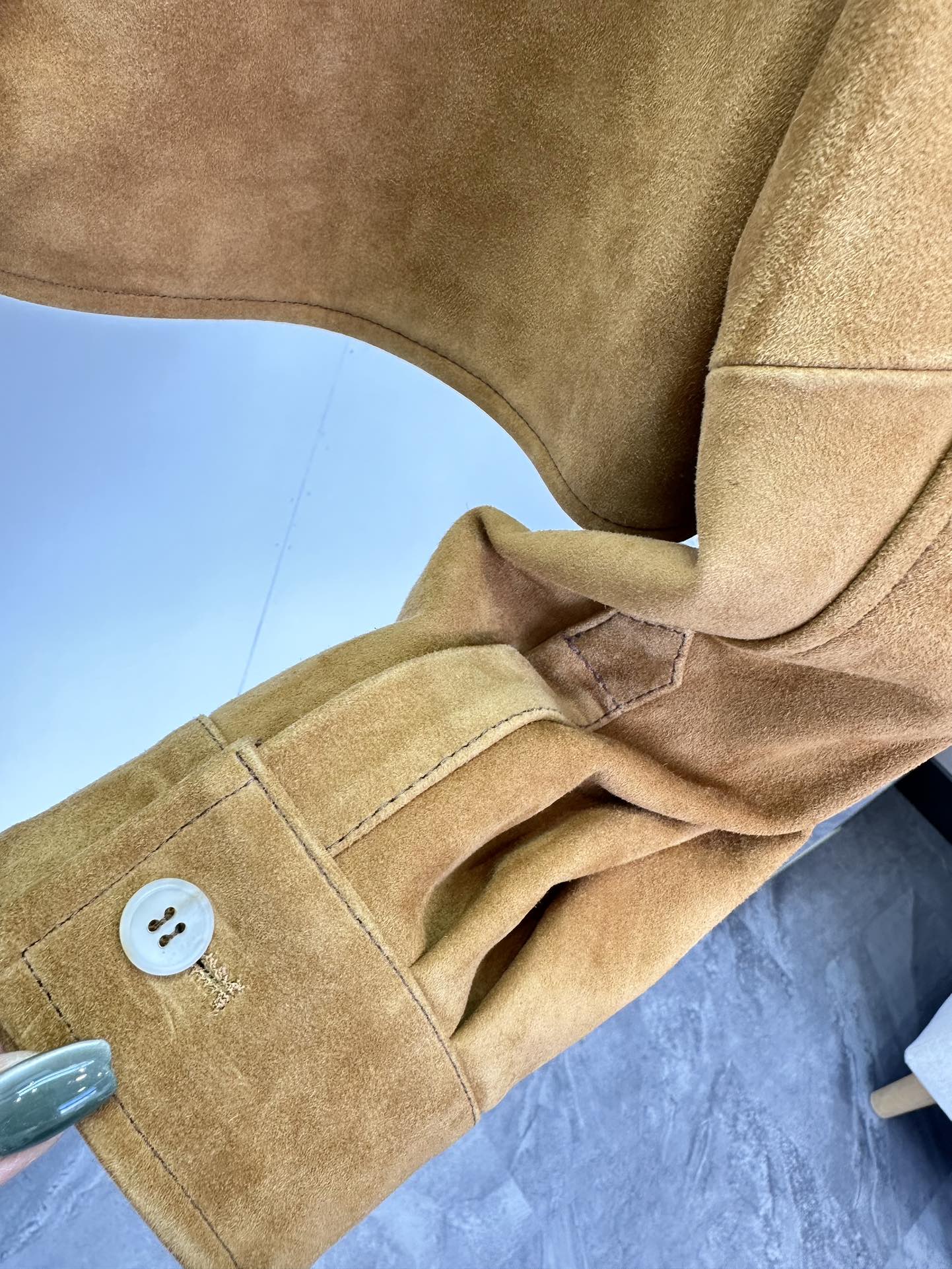Miu Miu Brown Suede Cropped Jacket with Belt - Stylish & Warm 10 i1722474812 7136 8