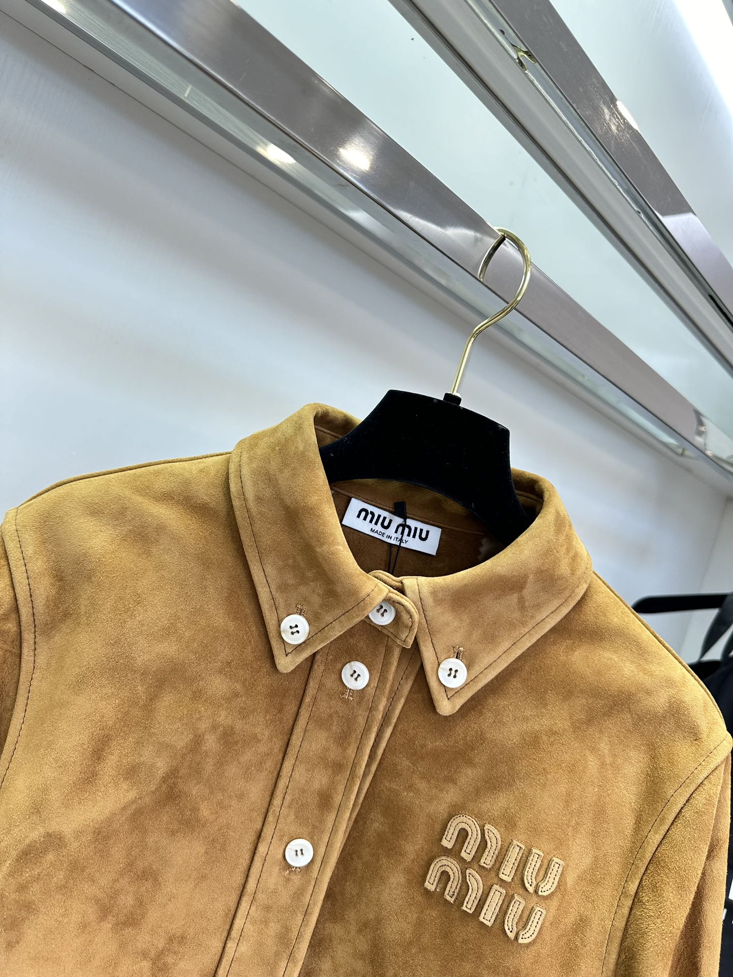 Miu Miu Brown Suede Cropped Jacket with Belt - Stylish & Warm 6 i1722474812 7528 4