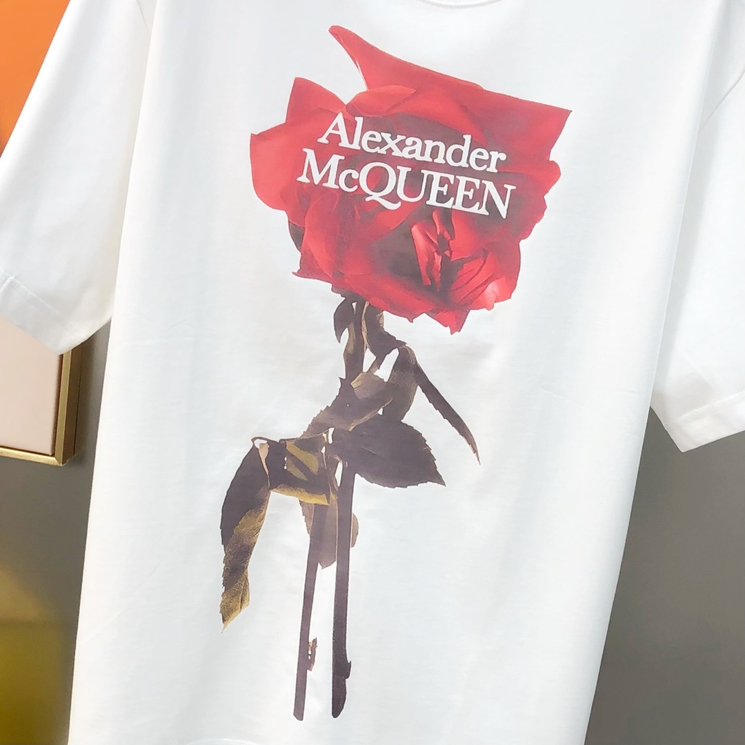  McQ*een 麦昆2025春夏新款原单男士圆领短袖T恤 🔥专柜同步售卖 ✨✨高端品质 高版本 OS版