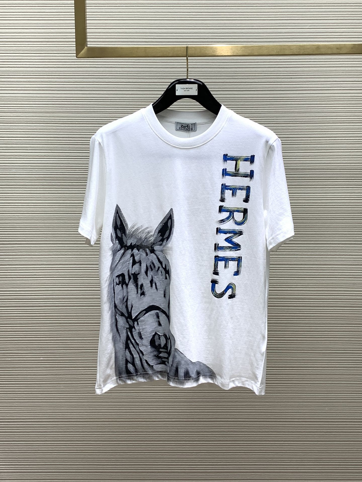 Hermes Clothing T-Shirt Printing Summer Collection Fashion Short Sleeve