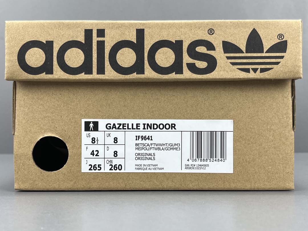 纯原版阿迪adidasoriginalsGAZELLEINDOOR舒适百搭防滑耐磨低帮板鞋男女同款尺码3