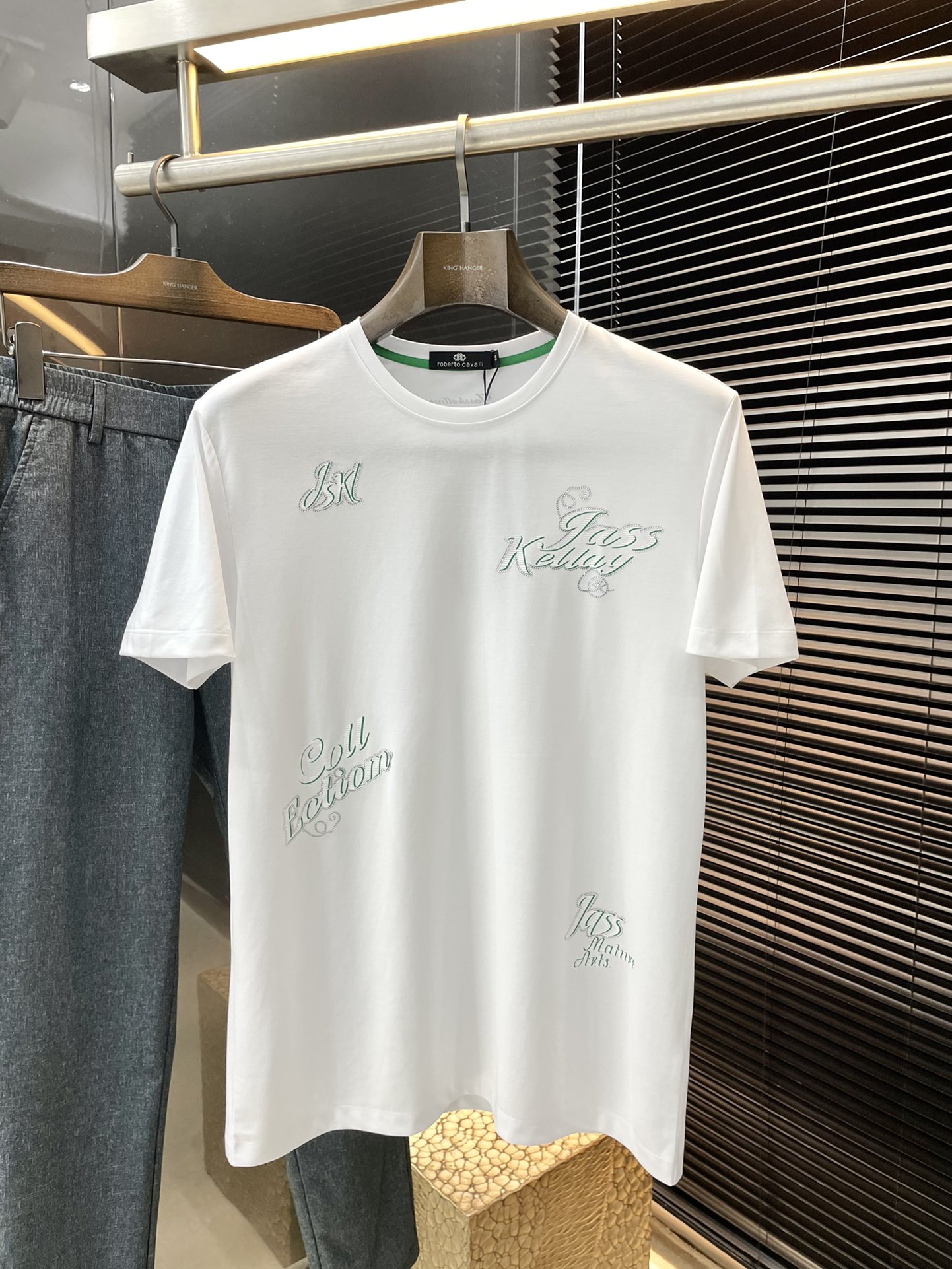 ZILLIMARK Cavalli White Short Sleeve T-Shirt - Spring/Summer Collection 2 i1722740384 5887 0