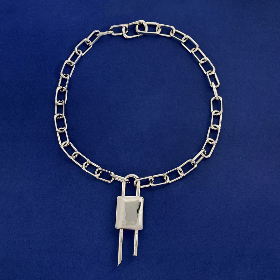 Givenchy High-Hair Chain Necklace: GV94, 52.5cm, Lockdown 2.38cm*7.73cm*1cm - 图片 3