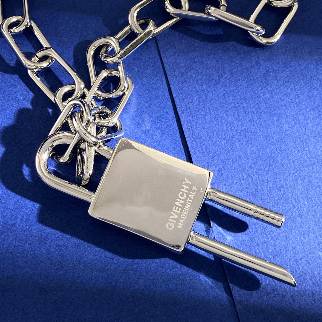 Givenchy High-Hair Chain Necklace: GV94, 52.5cm, Lockdown 2.38cm*7.73cm*1cm - 图片 5
