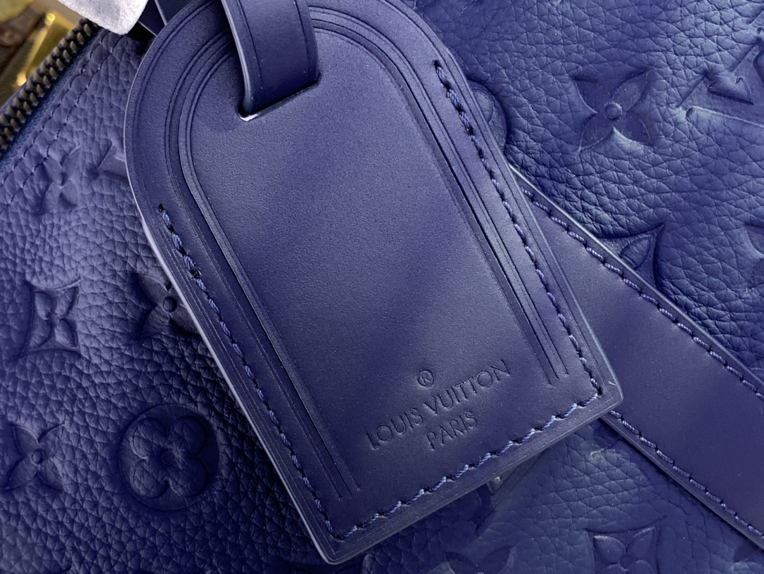 Keepall35手袋M22765M11691靛蓝压花本款Keepall35旅行袋为MonogramSh