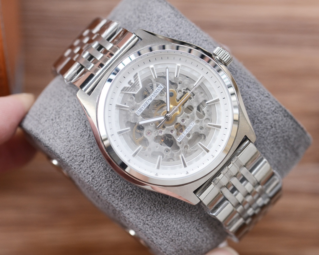 Hangzhou Mechanical 8210A Core Hong Kong Delivery: AR 60003 Male Mechanical Watch Summary: Latest Explosive Design, 30m Waterproof, 316 Steel, Wear-Resistant Glass - 图片 3