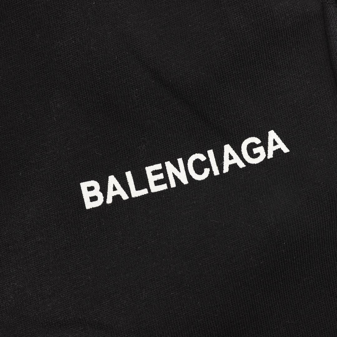 balenciaga/巴黎世家 水洗字母印花织带长裤