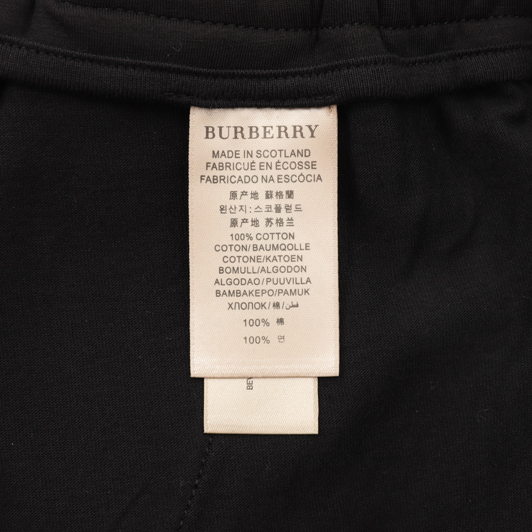 Burberry/巴宝莉 战马刺绣徽标束腿长裤 logo徽标刺绣