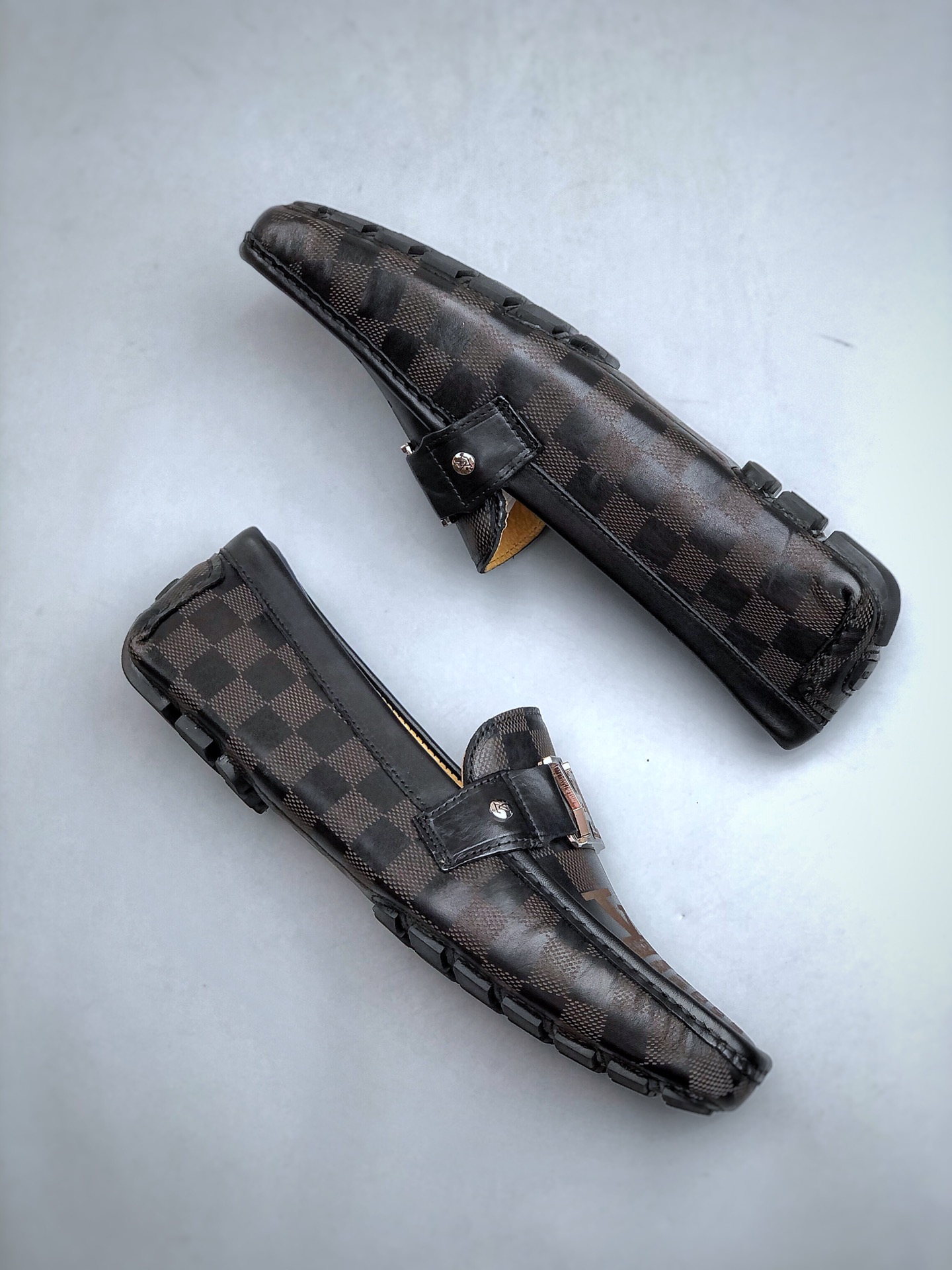 LV/全新LV路易威登Louis Vuitton Remarque Low 雷马克系列经典低帮系带休闲豆豆皮鞋