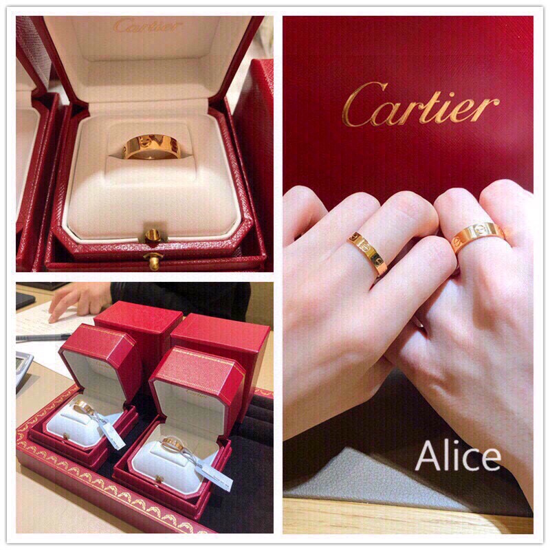 Cartier Juwelen Ring- Rot Rose Roségold