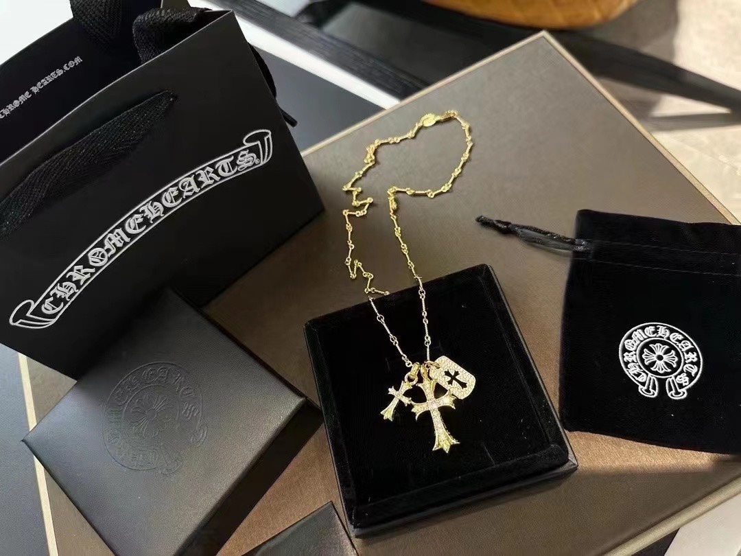 Chrome Hearts Juwelen Halsketten & Anhänger Gold Platin Weiß Gelb Unisex Ketten