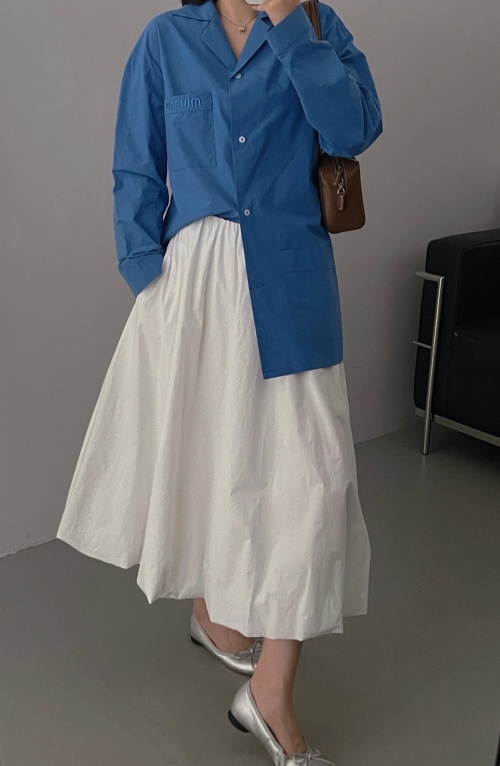 Elegant Miu Embroidered Logo Long Skirt - Classic Style in White 1 Elegant Miu Embroidered Logo Long Skirt - Classic Style in White