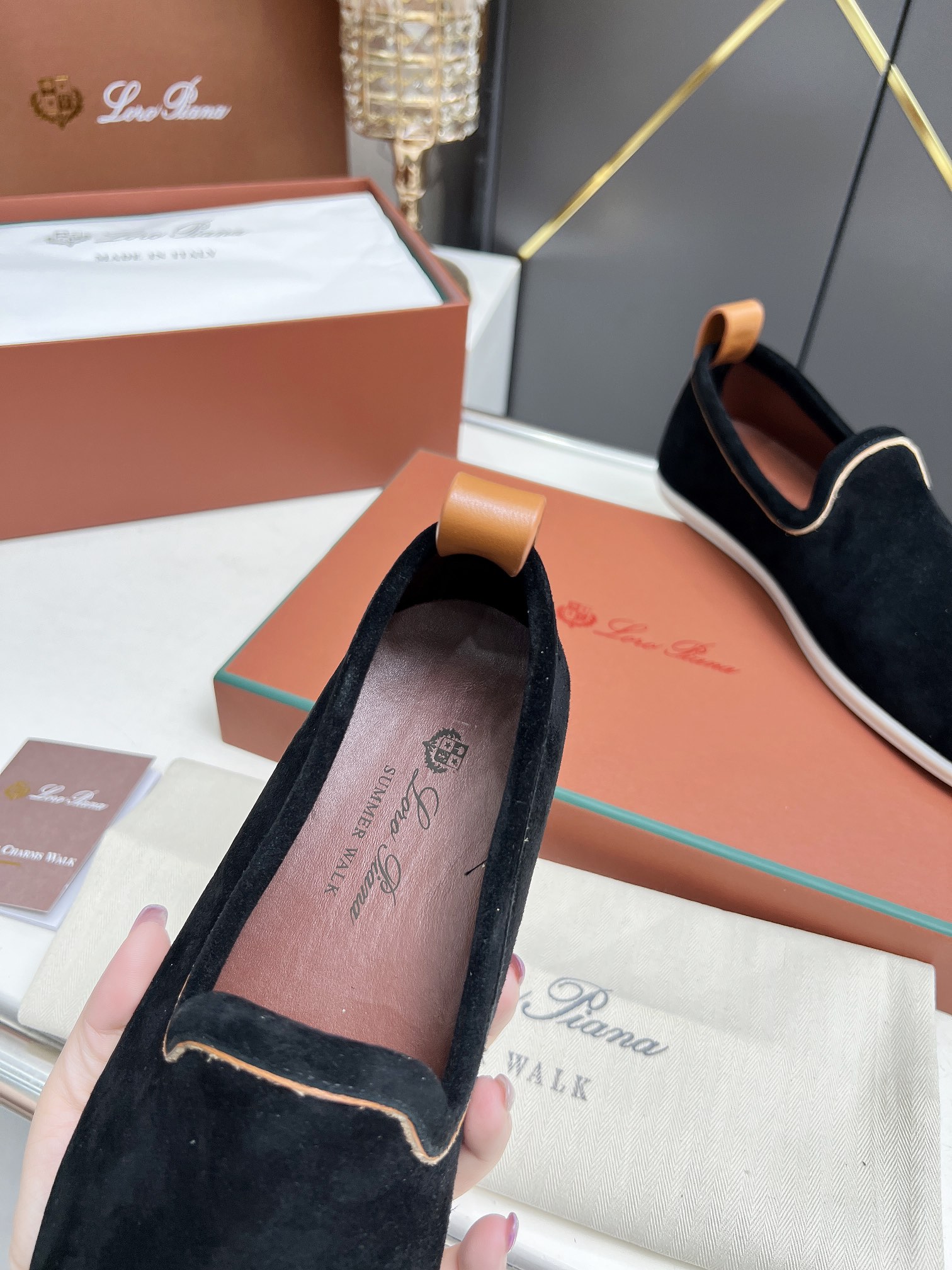 Loro Piana Men's Summer Walk Suede Loafers - Comfortable & Stylish 8 i1722841416 1199 6