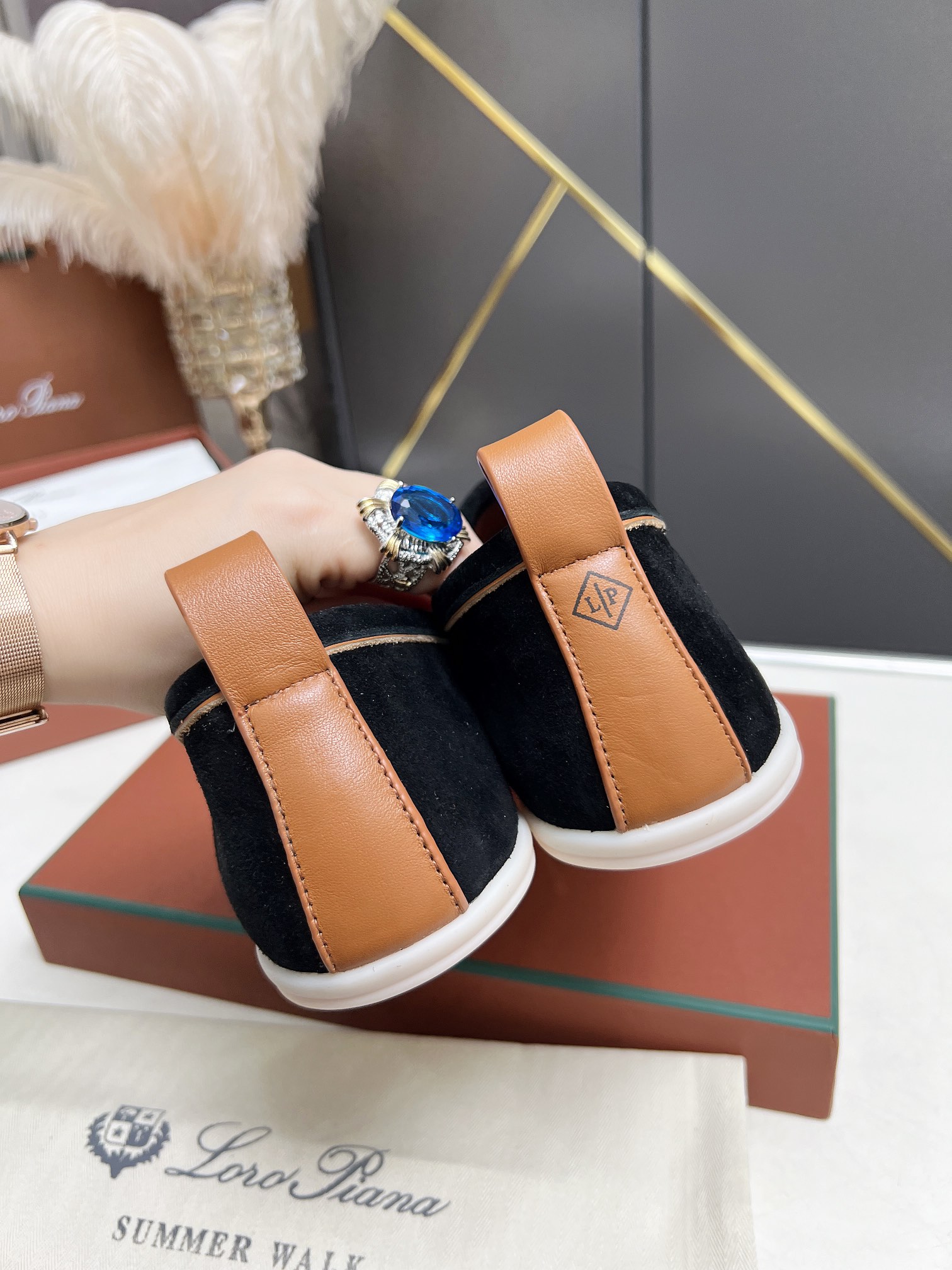 Loro Piana Men's Summer Walk Suede Loafers - Comfortable & Stylish 5 i1722841416 893 3