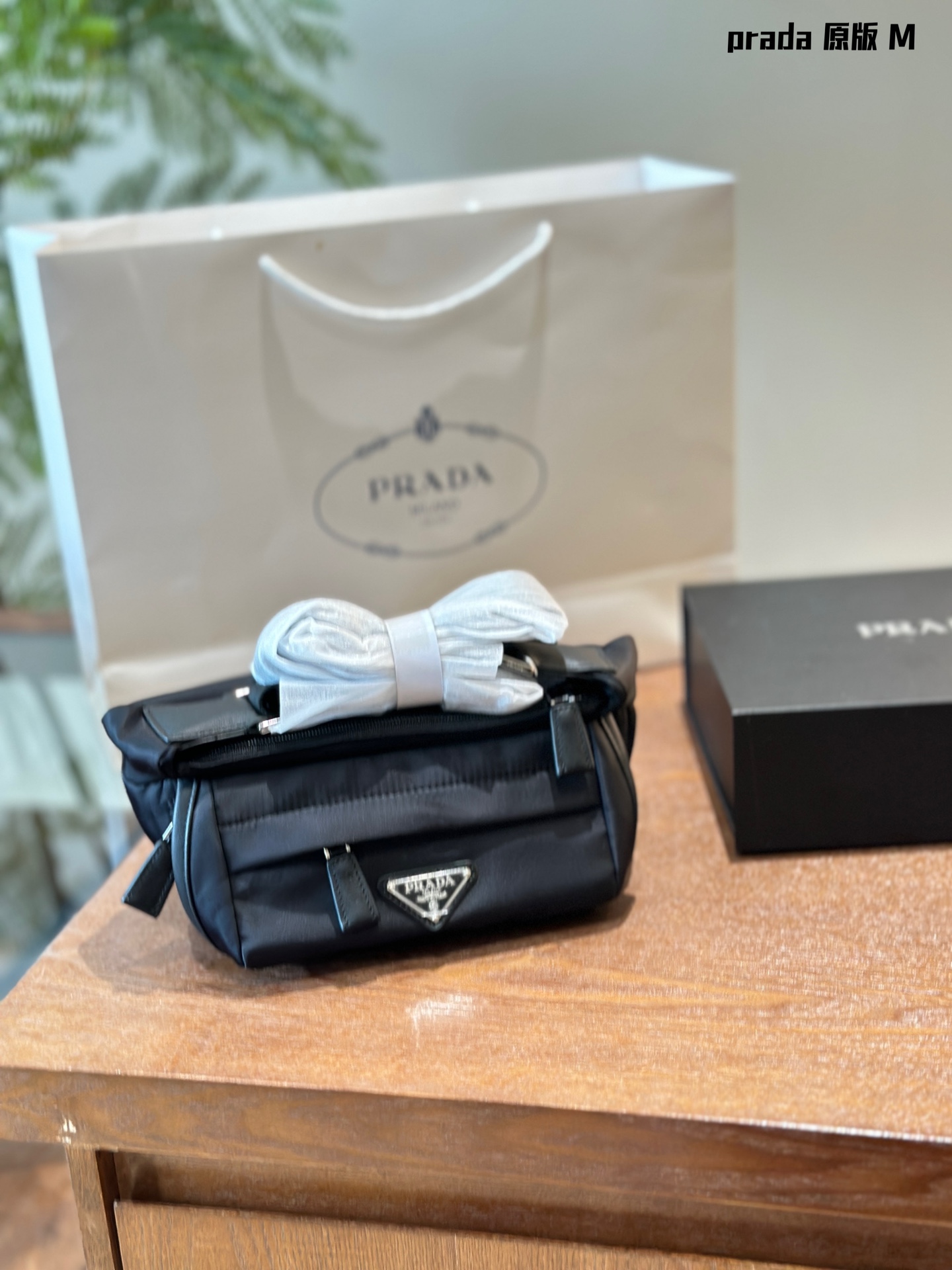 Prada Crossbody & Shoulder Bags Messenger Bags Unisex Cowhide Nylon Saffiano Leather