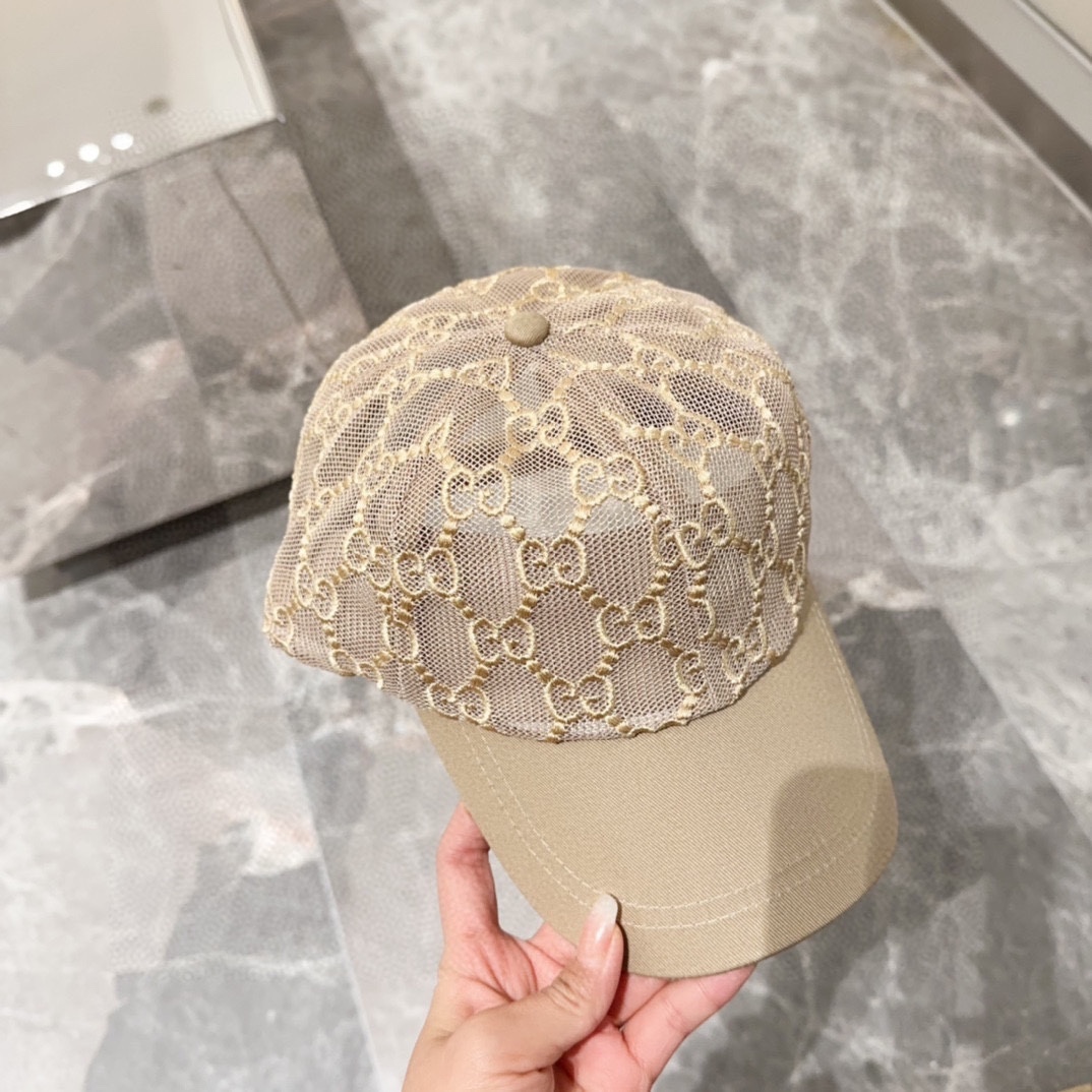 GUCCI古奇 2024专柜新款简约刺绣款棒球帽，很潮！休闲运动款，经典制作，超级好搭衣服！