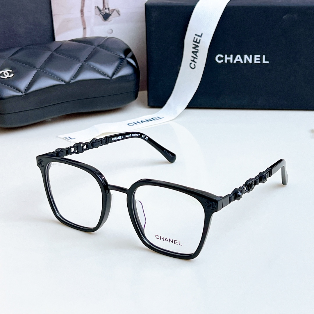 CHANE*ModCH6807Size52-23-145素颜框搭配大钻logo镜腿精致优雅绝绝子的品质️