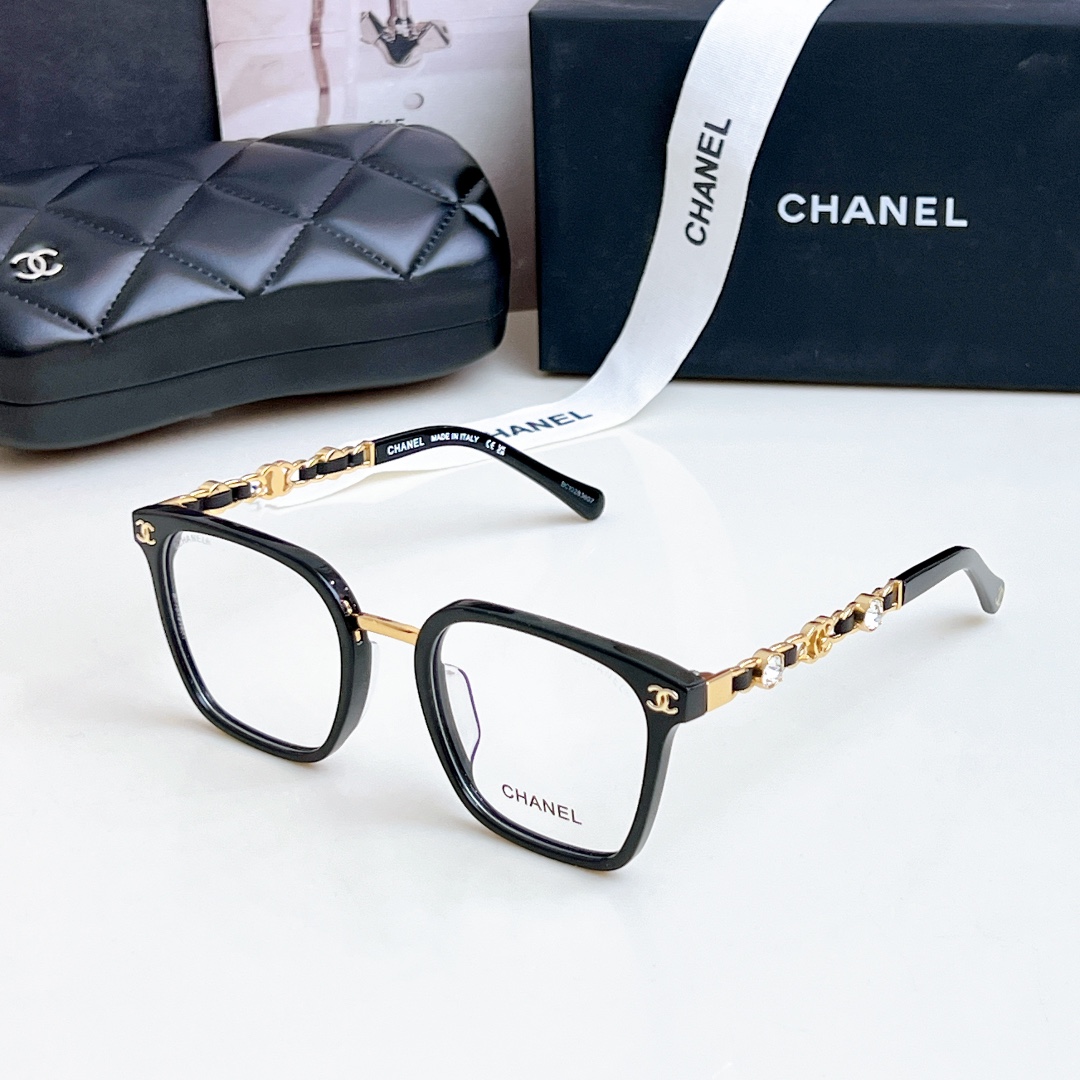 CHANE*ModCH6807Size52-23-145素颜框搭配大钻logo镜腿精致优雅绝绝子的品质️