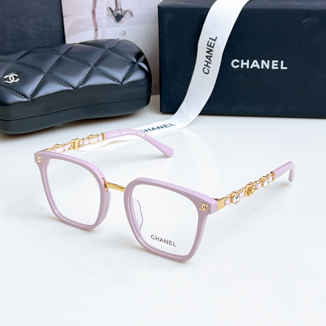 CHANE*ModCH6807Size52-23-145素颜框搭配大钻logo镜腿精致优雅绝绝子的品质️