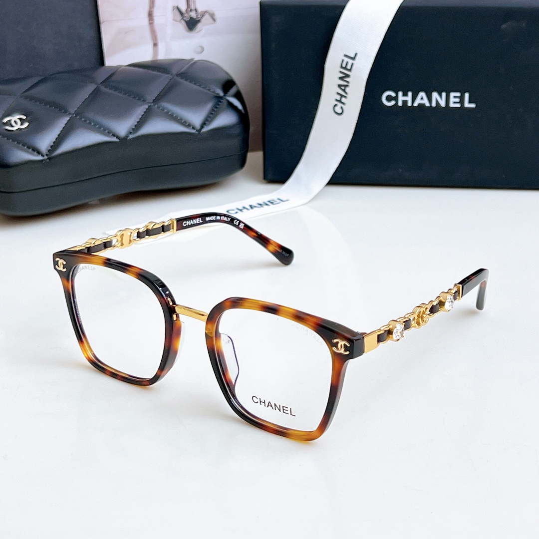 CHANE*ModCH6807Size52-23-145素颜框搭配大钻logo镜腿精致优雅绝绝子的品质️