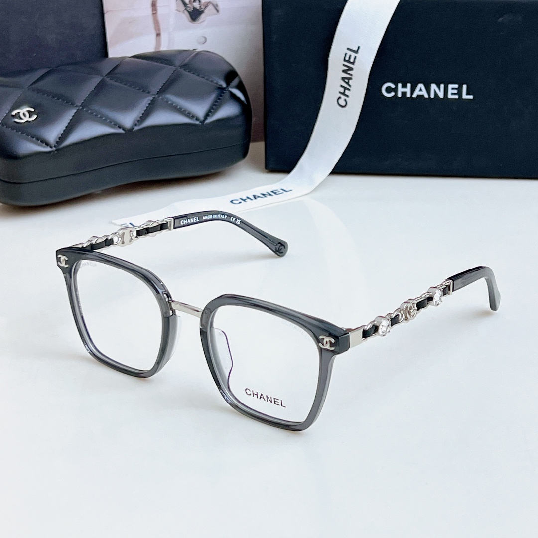 CHANE*ModCH6807Size52-23-145素颜框搭配大钻logo镜腿精致优雅绝绝子的品质️