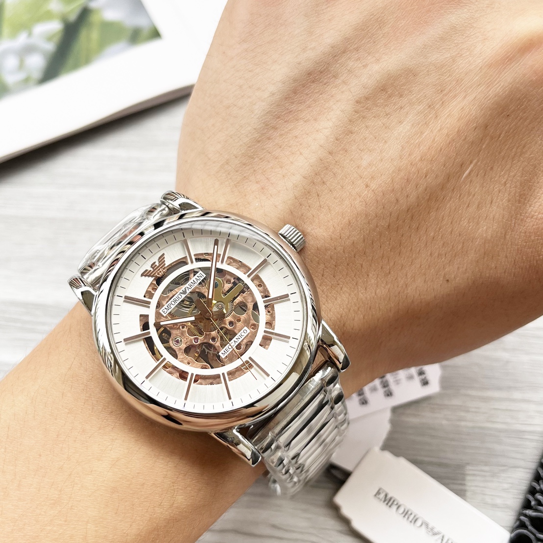 High-Quality White 840 Golden Steel Belt for Hangzhou Mechanical Watches - 图片 2