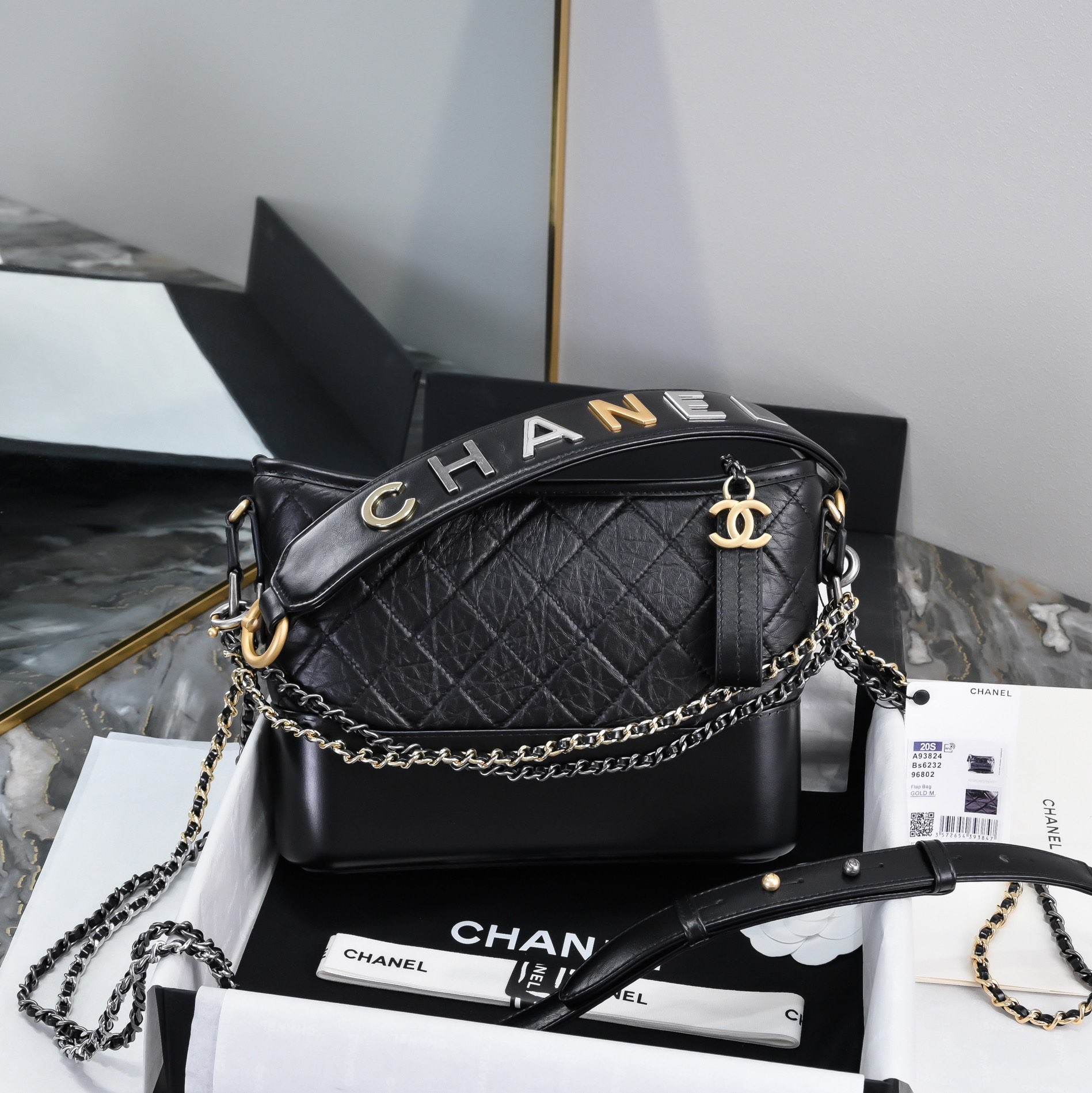 Chanel Gabrielle Bag Aaa
 Sacs À Bandoulière & À Épaule Réplique de classe AAA
 Cuir vache