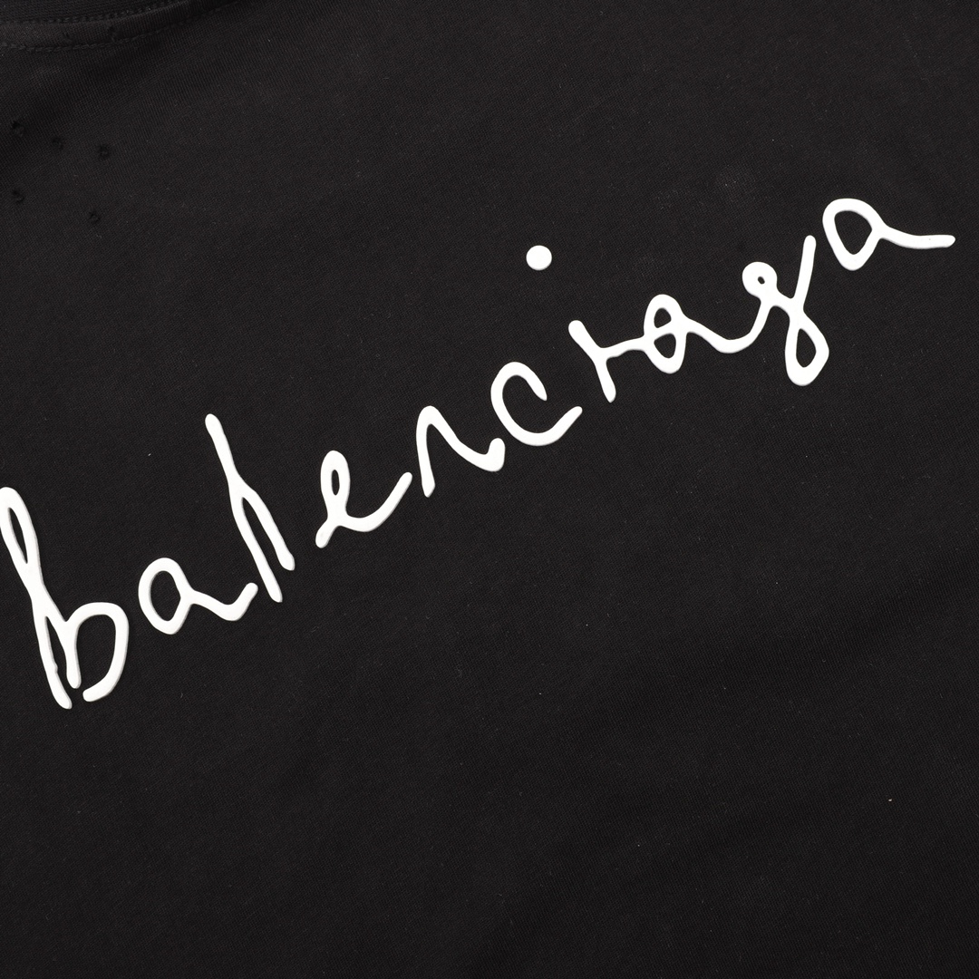 Balenciaga巴黎世家 七夕24系列 纯色心形短袖T恤