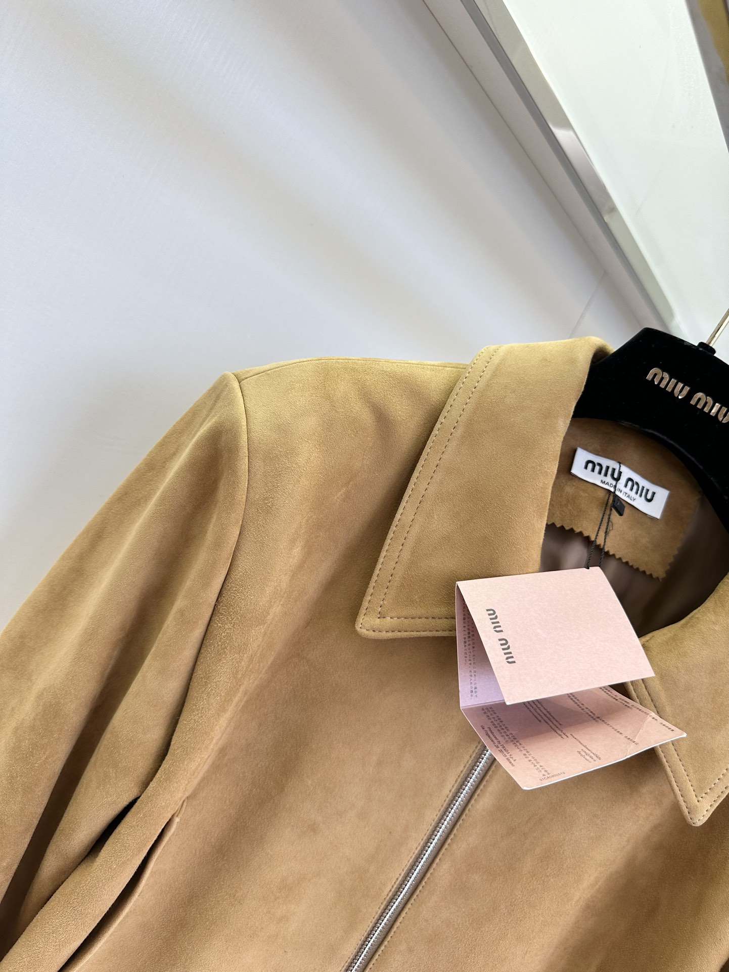 Miu Miu Brown Leather Cropped Jacket with Zip Closure 6 i1723273633 9240 4