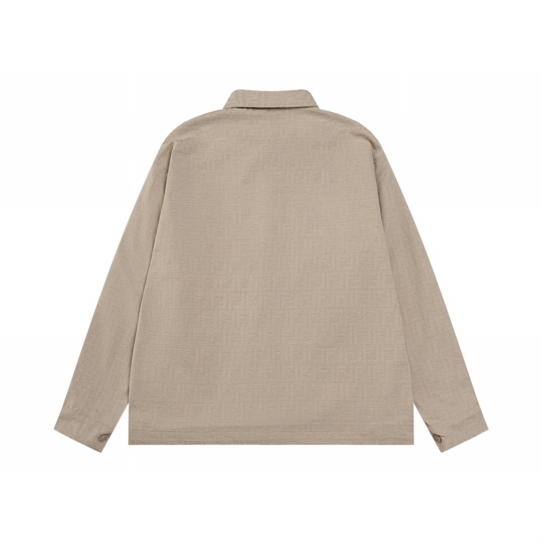 “FENDI 2024 Fall Winter Collection: Red Star F-Tip Shirt Coats in Original High-Quality Fabric” - 图片 2