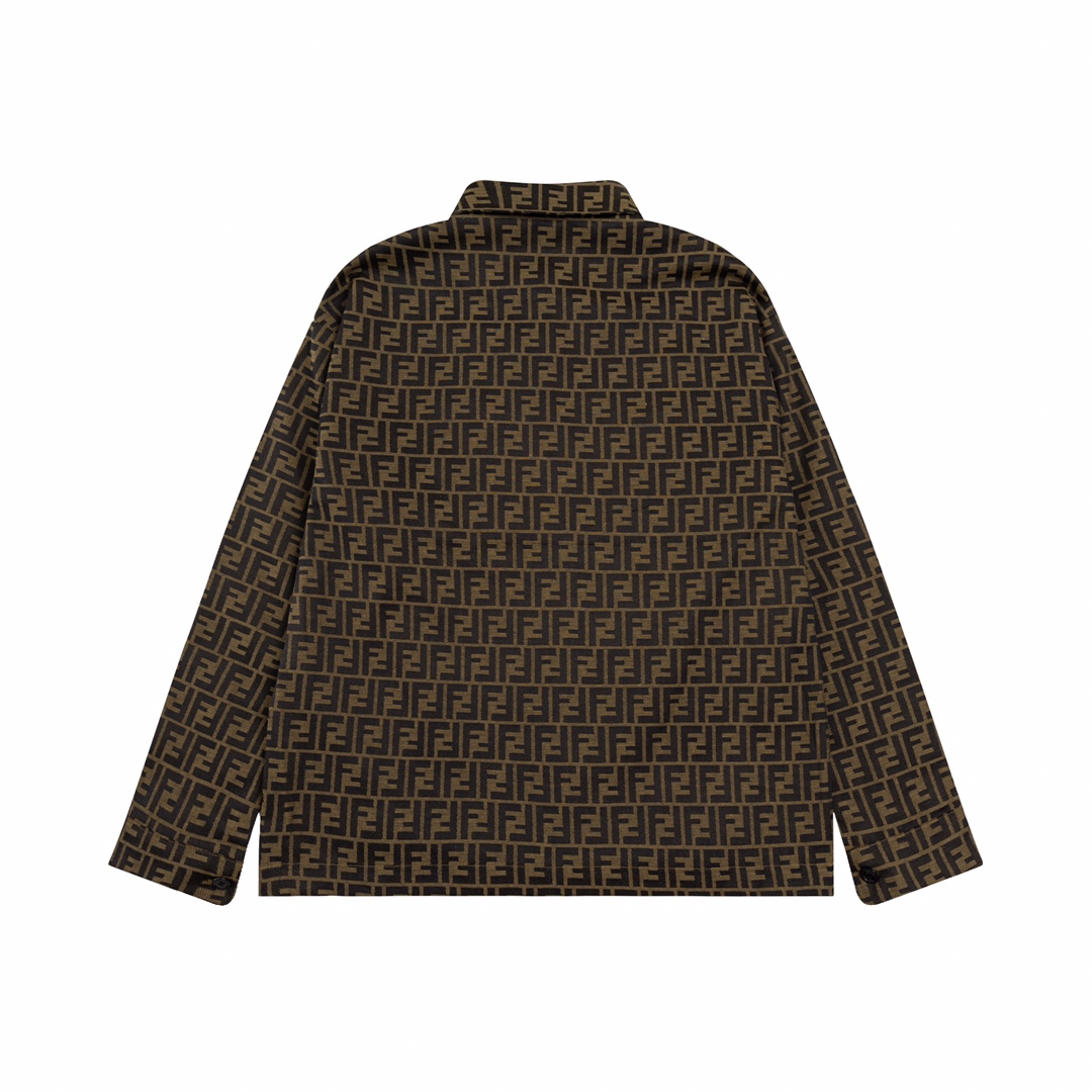 “FENDI 2024 Fall/Winter Collection: Red Star Shirt Coats with Original High-Quality Fabric” - 图片 2