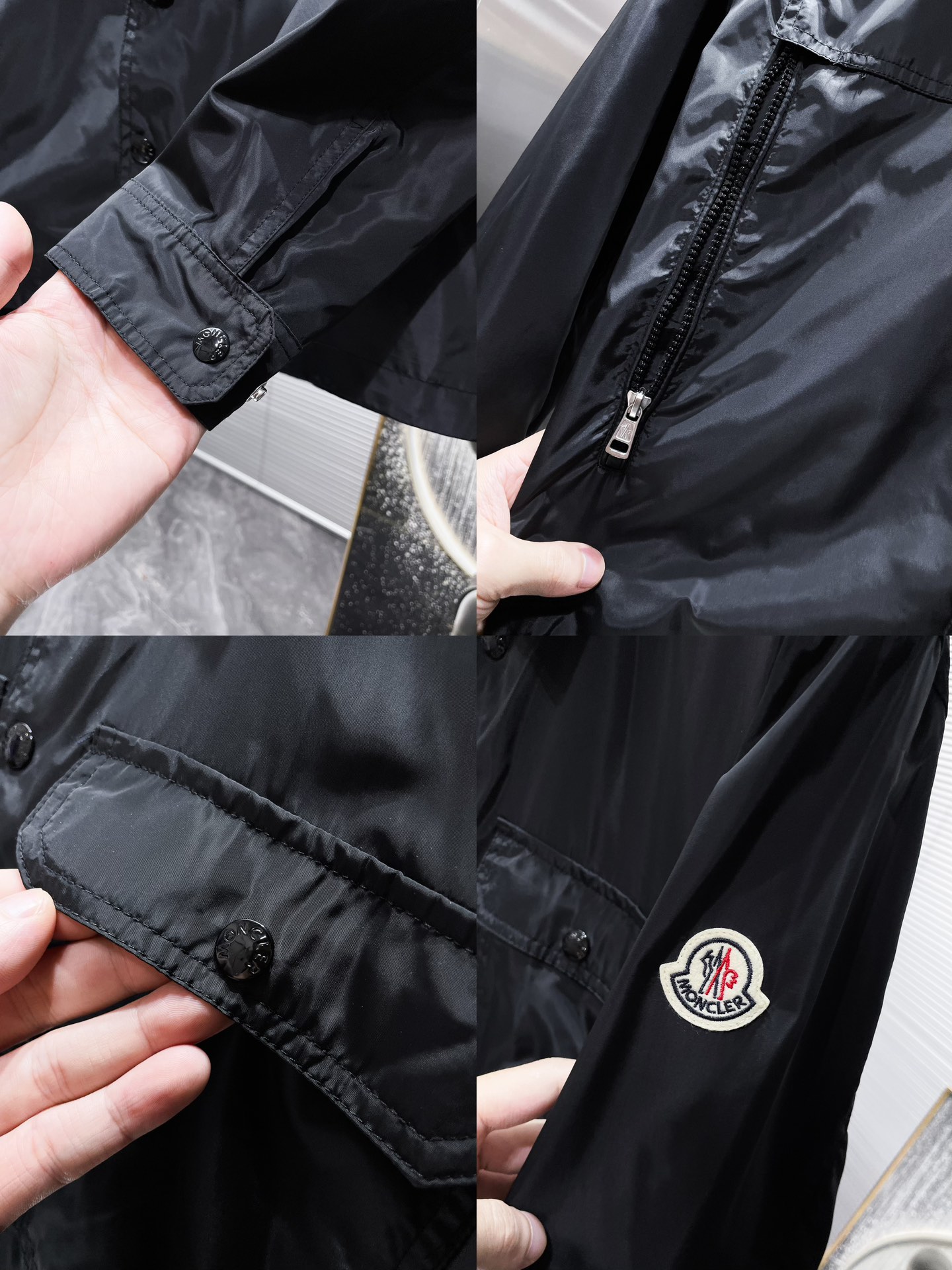 P270  蒙口  Moncler  2025早秋新款 翻领  夹克 外套，高端版本！专柜定制面料 透气舒适度高，细节无可挑剔，品牌元素设计理念，体现高品质。手感细腻柔软！呈现休闲裁剪，上身版型超赞！🐉码数：1-5码  （相当于M-3XL）